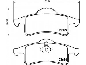 HELLA PAGID 8DB 355 009-891 stabdžių trinkelių rinkinys, diskinis stabdys 
 Techninės priežiūros dalys -> Papildomas remontas
05011970AA, 05011970AB, 5011970AA