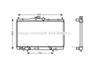AVA QUALITY COOLING HDA2100 radiatorius, variklio aušinimas 
 Aušinimo sistema -> Radiatorius/alyvos aušintuvas -> Radiatorius/dalys
19010P8CA51, 19010P8CA52