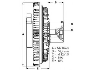 BERU LK113 sankaba, radiatoriaus ventiliatorius 
 Aušinimo sistema -> Radiatoriaus ventiliatorius
616 200 03 22, A 616 200 03 22
