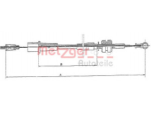 METZGER 11.1242 akceleratoriaus trosas 
 Kuro mišinio formavimas -> Karbiuratorius, sistema -> Valdymo sąsajos/amortizatorius/kameros
847051