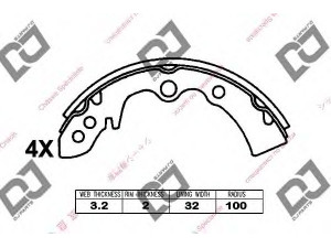 DJ PARTS BS1251 stabdžių trinkelių komplektas 
 Techninės priežiūros dalys -> Papildomas remontas
018733310, 018733310A, 019333310