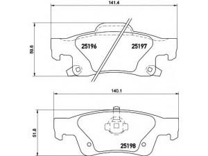 HELLA PAGID 8DB 355 020-351 stabdžių trinkelių rinkinys, diskinis stabdys 
 Techninės priežiūros dalys -> Papildomas remontas
68052386AA