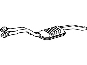 FENNO P1457 priekinis duslintuvas 
 Išmetimo sistema -> Duslintuvas
18107504168