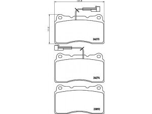 HELLA PAGID 8DB 355 012-291 stabdžių trinkelių rinkinys, diskinis stabdys 
 Techninės priežiūros dalys -> Papildomas remontas
71772216, 77362692, 77362722, 71772216