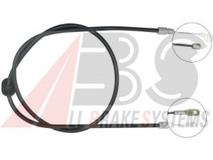 A.B.S. K19781 trosas, stovėjimo stabdys 
 Stabdžių sistema -> Valdymo svirtys/trosai
163 420 02 85