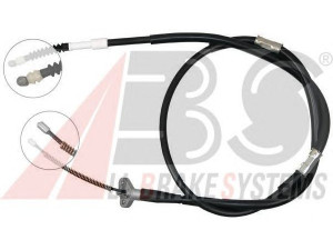 A.B.S. K12877 trosas, stovėjimo stabdys 
 Stabdžių sistema -> Valdymo svirtys/trosai
46430-33040, 46430-33041