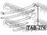 FEBEST TAB-276 įvorė, lakštinė lingė 
 Pakaba -> Lakštinė spyruoklinė pakaba
BP10652920021, 90389-16002