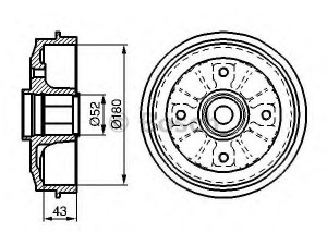 BOSCH 0 986 477 114 stabdžių būgnas 
 Stabdžių sistema -> Būgninis stabdys -> Stabdžių būgnas
4247 31, 95 637 178, 4247 31