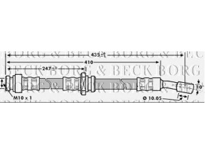 BORG & BECK BBH7206 stabdžių žarnelė 
 Stabdžių sistema -> Stabdžių žarnelės
51550M70F10