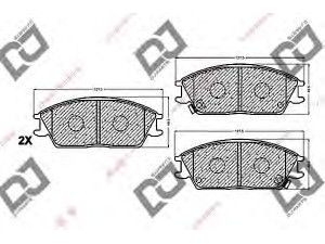 DJ PARTS BP1101 stabdžių trinkelių rinkinys, diskinis stabdys 
 Techninės priežiūros dalys -> Papildomas remontas
58101-1CA00, 58101-1CA10, 58101-22A00