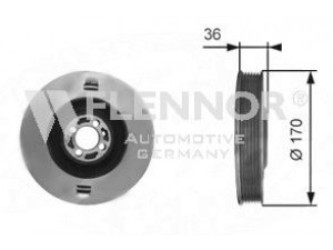 FLENNOR FVD99535 skriemulys, alkūninis velenas 
 Diržinė pavara -> Dirželio skriemulys
46544612, 46780491, 55196301, 55196974