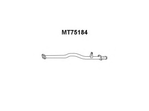 VENEPORTE MT75184 išleidimo kolektorius 
 Išmetimo sistema -> Išmetimo vamzdžiai
MB431353, MB431354