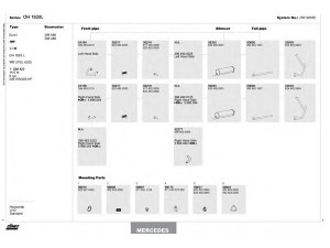DINEX 250100050 išmetimo sistema 
 Išmetimo sistema -> Išmetimo sistema, visa
