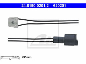 ATE 24.8190-0201.2 įspėjimo kontaktas, stabdžių trinkelių susidėvėjimas 
 Stabdžių sistema -> Susidėvėjimo indikatorius, stabdžių trinkelės
34 35 1 153 964, 34 35 9 058 889