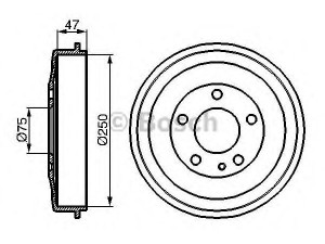 BOSCH 0 986 477 009 stabdžių būgnas 
 Stabdžių sistema -> Būgninis stabdys -> Stabdžių būgnas
34 21 1 116 943, 34 21 1 158 559