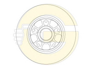 GIRLING 6061824 stabdžių diskas 
 Stabdžių sistema -> Diskinis stabdys -> Stabdžių diskas
432001539R, 432001868R, 432007595R