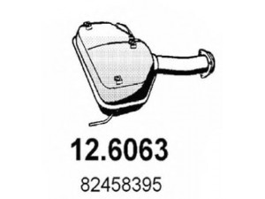 ASSO 12.6063 vidurinis duslintuvas 
 Išmetimo sistema -> Duslintuvas
82458395