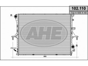 AHE 102.110 radiatorius, variklio aušinimas 
 Aušinimo sistema -> Radiatorius/alyvos aušintuvas -> Radiatorius/dalys
7L6121253A
