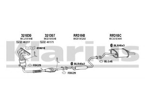 KLARIUS 120312U išmetimo sistema 
 Išmetimo sistema -> Išmetimo sistema, visa