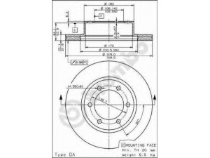 BREMBO 09.7226.10 stabdžių diskas 
 Stabdžių sistema -> Diskinis stabdys -> Stabdžių diskas
4351235210, 4351260120