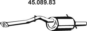 EBERSPÄCHER 45.089.83 galinis duslintuvas 
 Išmetimo sistema -> Duslintuvas
44304-AA120