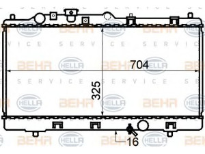 HELLA 8MK 376 705-541 radiatorius, variklio aušinimas 
 Aušinimo sistema -> Radiatorius/alyvos aušintuvas -> Radiatorius/dalys
ZL01-15-200A, ZL05-15-200