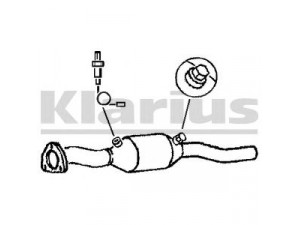 KLARIUS 311134 katalizatoriaus keitiklis 
 Išmetimo sistema -> Katalizatoriaus keitiklis
893131702P, 893131702S, 8A0131702MX