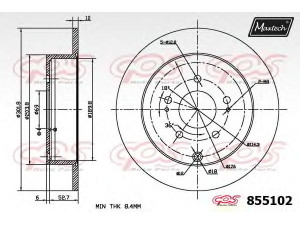 MAXTECH 855102.6880 stabdžių diskas
MR955407