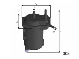 MISFAT F121 kuro filtras 
 Techninės priežiūros dalys -> Papildomas remontas
1640000QAV, 8200458337