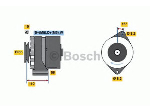 BOSCH 0 986 034 560 kintamosios srovės generatorius 
 Elektros įranga -> Kint. sr. generatorius/dalys -> Kintamosios srovės generatorius
068 903 017 M, 068 903 017 MX, 068 903 031 D