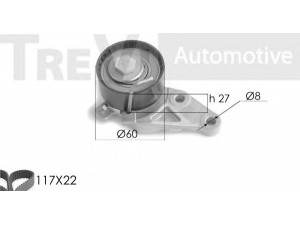 TREVI AUTOMOTIVE KD1203 paskirstymo diržo komplektas 
 Techninės priežiūros dalys -> Papildomas remontas
1672143, 3M5Q8A615DA