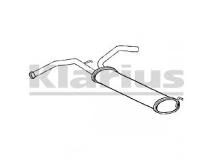 KLARIUS 220872 galinis duslintuvas 
 Išmetimo sistema -> Duslintuvas
1730G9, 1730G9, 17430YV010, 1730G9