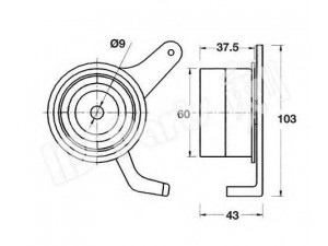 IPS Parts ITB-6516 įtempiklis, paskirstymo diržas 
 Diržinė pavara -> Paskirstymo diržas/komplektas -> Dirželio įtempiklis (įtempimo blokas)
MD064641