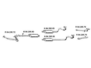 EBERSPÄCHER 842007 išmetimo sistema 
 Išmetimo sistema -> Išmetimo sistema, visa