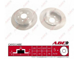 ABE C4Y011ABE stabdžių diskas 
 Stabdžių sistema -> Diskinis stabdys -> Stabdžių diskas
52089275AB