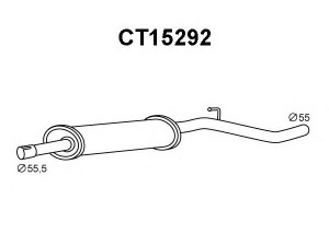 VENEPORTE CT15292 priekinis duslintuvas 
 Išmetimo sistema -> Duslintuvas
9456200880, 1717Q8