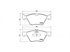 BREMBO P 50 026 stabdžių trinkelių rinkinys, diskinis stabdys 
 Techninės priežiūros dalys -> Papildomas remontas
5114555AA, 5139218AA, 0024204520