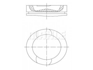 MAHLE ORIGINAL 061 01 00 stūmoklis 
 Variklis -> Cilindrai/stūmokliai
1300616, 1300617