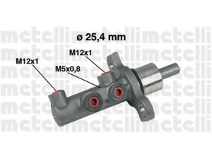 METELLI 05-0439 pagrindinis cilindras, stabdžiai 
 Stabdžių sistema -> Pagrindinis stabdžių cilindras
77363619, 77363619, 558093, 93172089