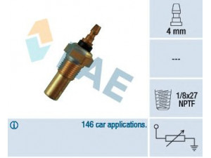 FAE 32350 siuntimo blokas, aušinimo skysčio temperatūra 
 Elektros įranga -> Jutikliai
83420-87702-000, 37750-PH2-014