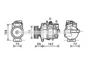 AVA QUALITY COOLING AIK341 kompresorius, oro kondicionierius 
 Oro kondicionavimas -> Kompresorius/dalys
4F0260805AJ
