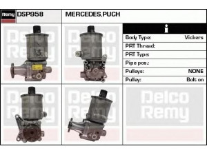 DELCO REMY DSP958 hidraulinis siurblys, vairo sistema 
 Vairavimas -> Vairo pavara/siurblys