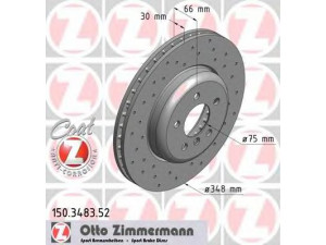 ZIMMERMANN 150.3483.52 stabdžių diskas 
 Stabdžių sistema -> Diskinis stabdys -> Stabdžių diskas
3411 6 775 277