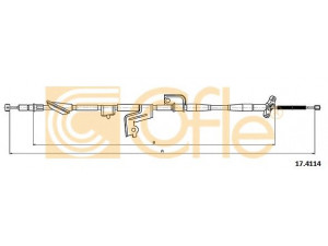 COFLE 17.4114 trosas, stovėjimo stabdys
47510S6AY04