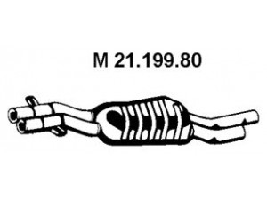 EBERSPÄCHER 21.199.80 vidurinis duslintuvas 
 Išmetimo sistema -> Duslintuvas
18 30 7 786 261