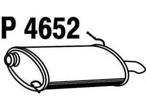 FENNO P4652 galinis duslintuvas 
 Išmetimo sistema -> Duslintuvas
1726-46, 1726-58