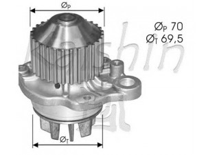 CALIBER WPC392 vandens siurblys 
 Aušinimo sistema -> Vandens siurblys/tarpiklis -> Vandens siurblys
1201C7, 9637506680, 9640344280
