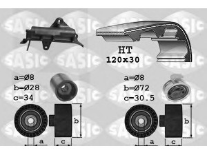 SASIC 1756020 paskirstymo diržo komplektas 
 Techninės priežiūros dalys -> Papildomas remontas