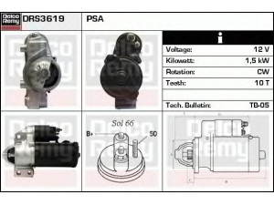 DELCO REMY DRS3619 starteris 
 Elektros įranga -> Starterio sistema -> Starteris
5802CV, 5802N4