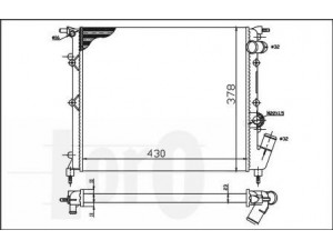LORO 042-017-0032 radiatorius, variklio aušinimas 
 Aušinimo sistema -> Radiatorius/alyvos aušintuvas -> Radiatorius/dalys
6006000709